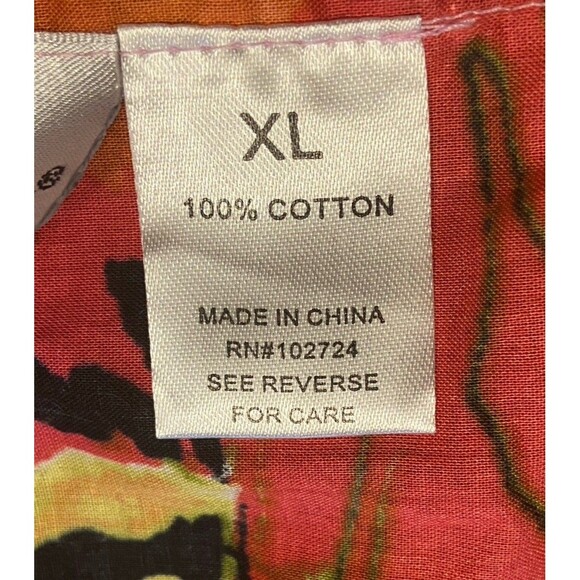 Womens Harve Bernard Sz XL Colorful Ruffle Short-Sleeve Cottagecore - Picture 7 of 16